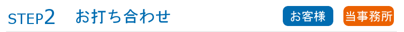 ステップ2お打ち合わせ